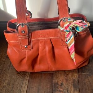 Coach large leather purse